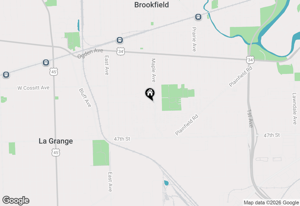 Map of 4417 Arthur Avenue, Brookfield, IL 60513