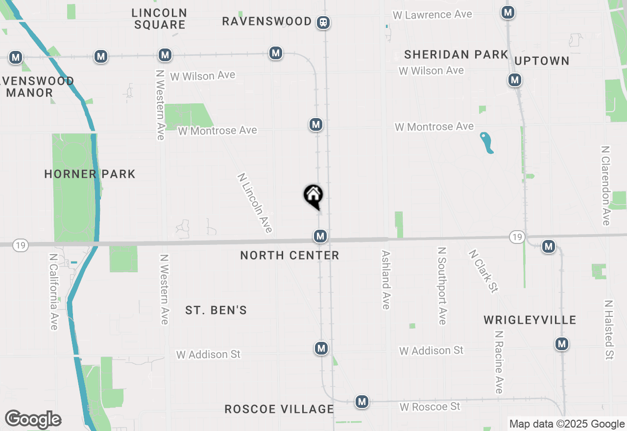 Map of 1831 W Belle Plaine Avenue, Chicago, IL 60613