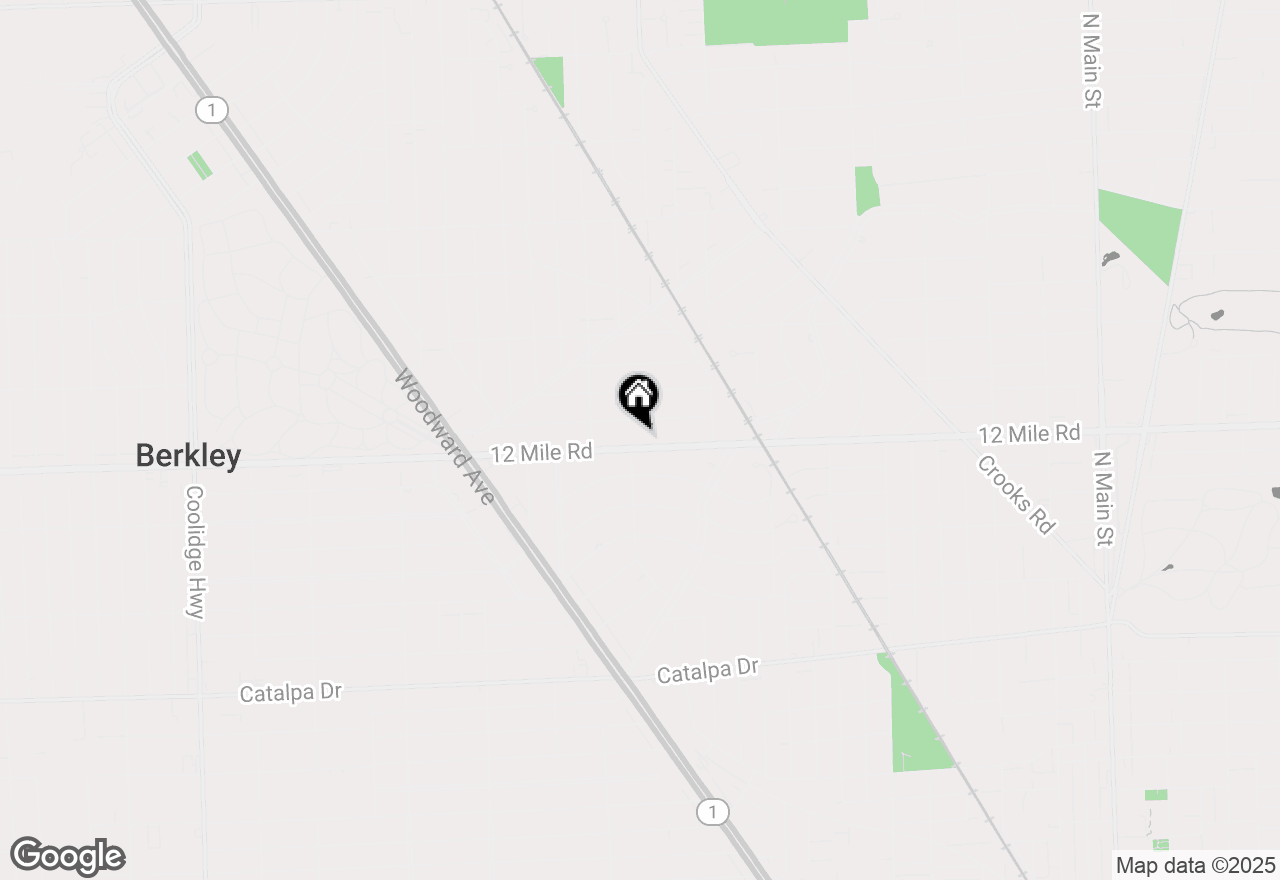 Map of 1718 W 12 Mile Road, Royal Oak, MI 48073