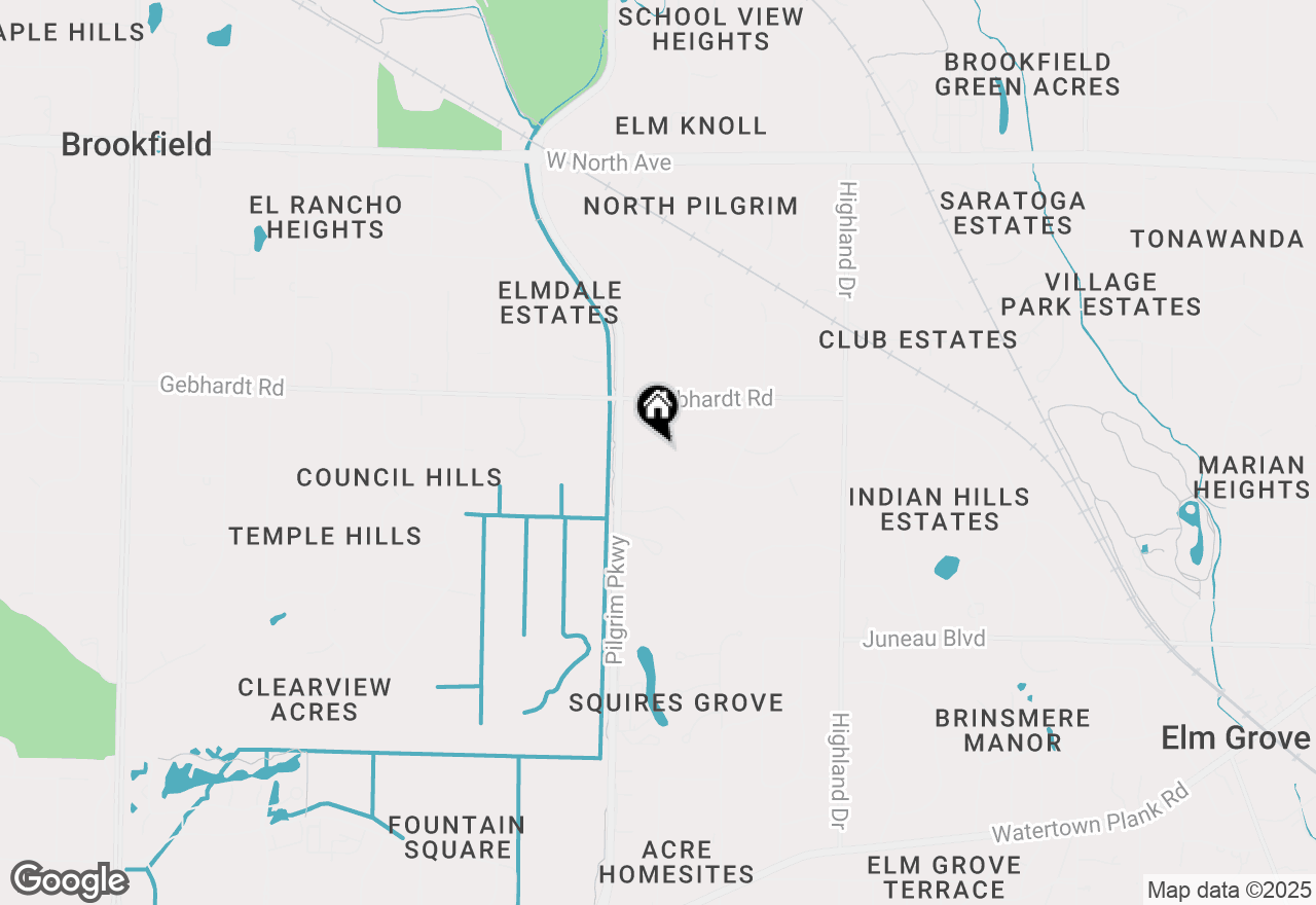 Map of 15305 Cascade Dr, Elm Grove, WI 53122