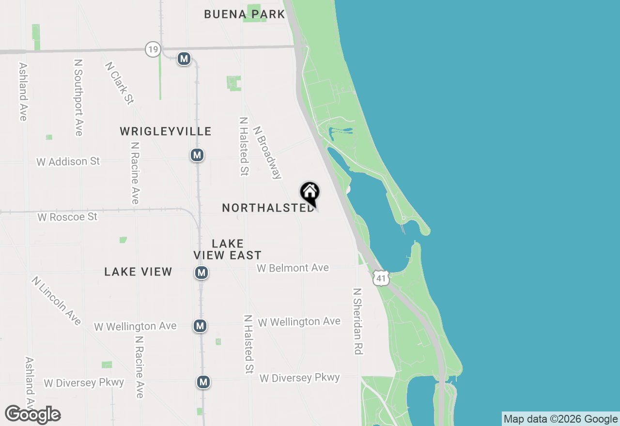 Map of 540 W Roscoe Street #472, Chicago, IL 60657