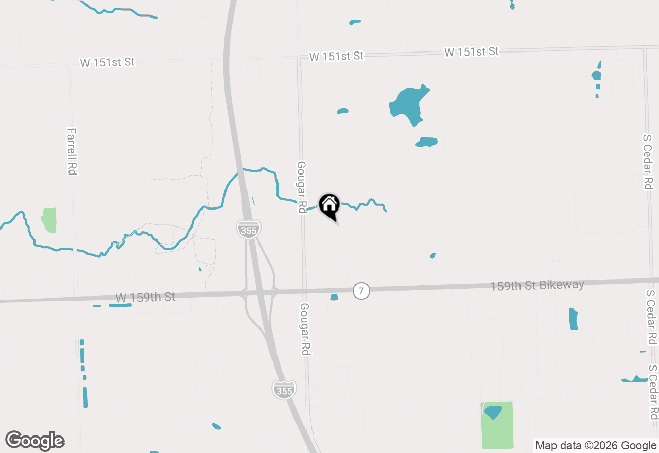 Map of 15903 W Shady Lane, Homer Glen, IL 60491