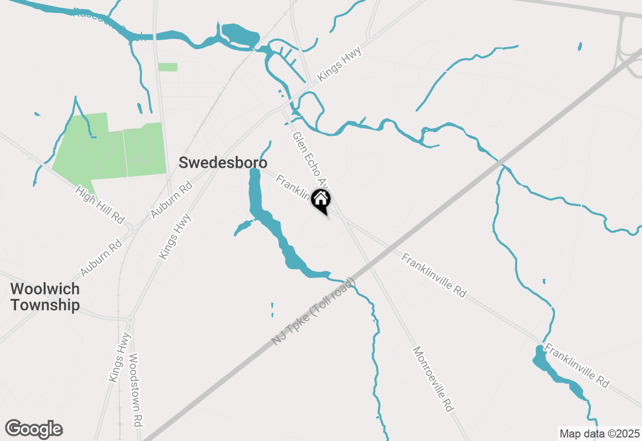Map of 109 New Sweden Road, Woolwich Twp, NJ 08085