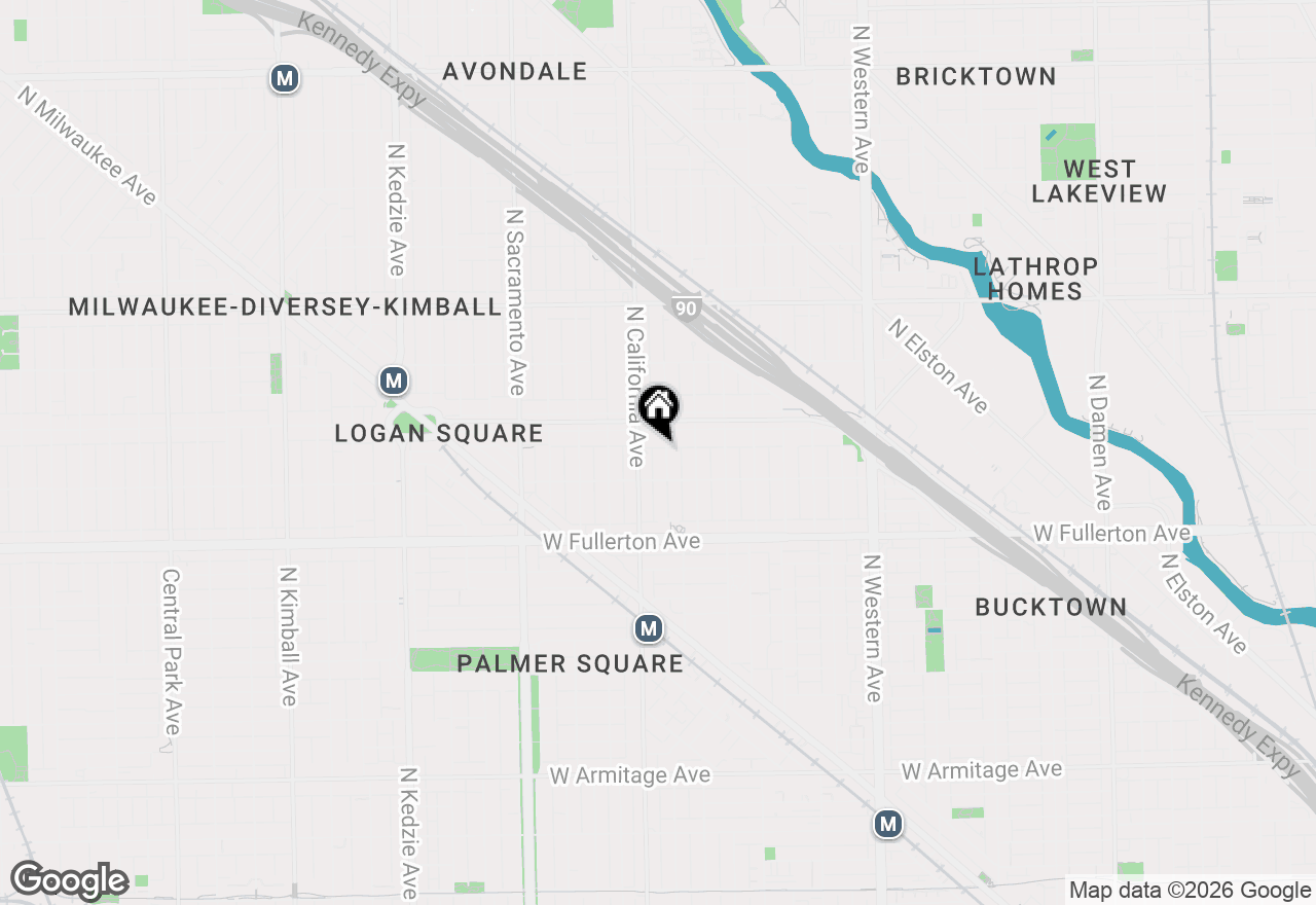 Map of 2528 N Fairfield Avenue, Chicago, IL 60647