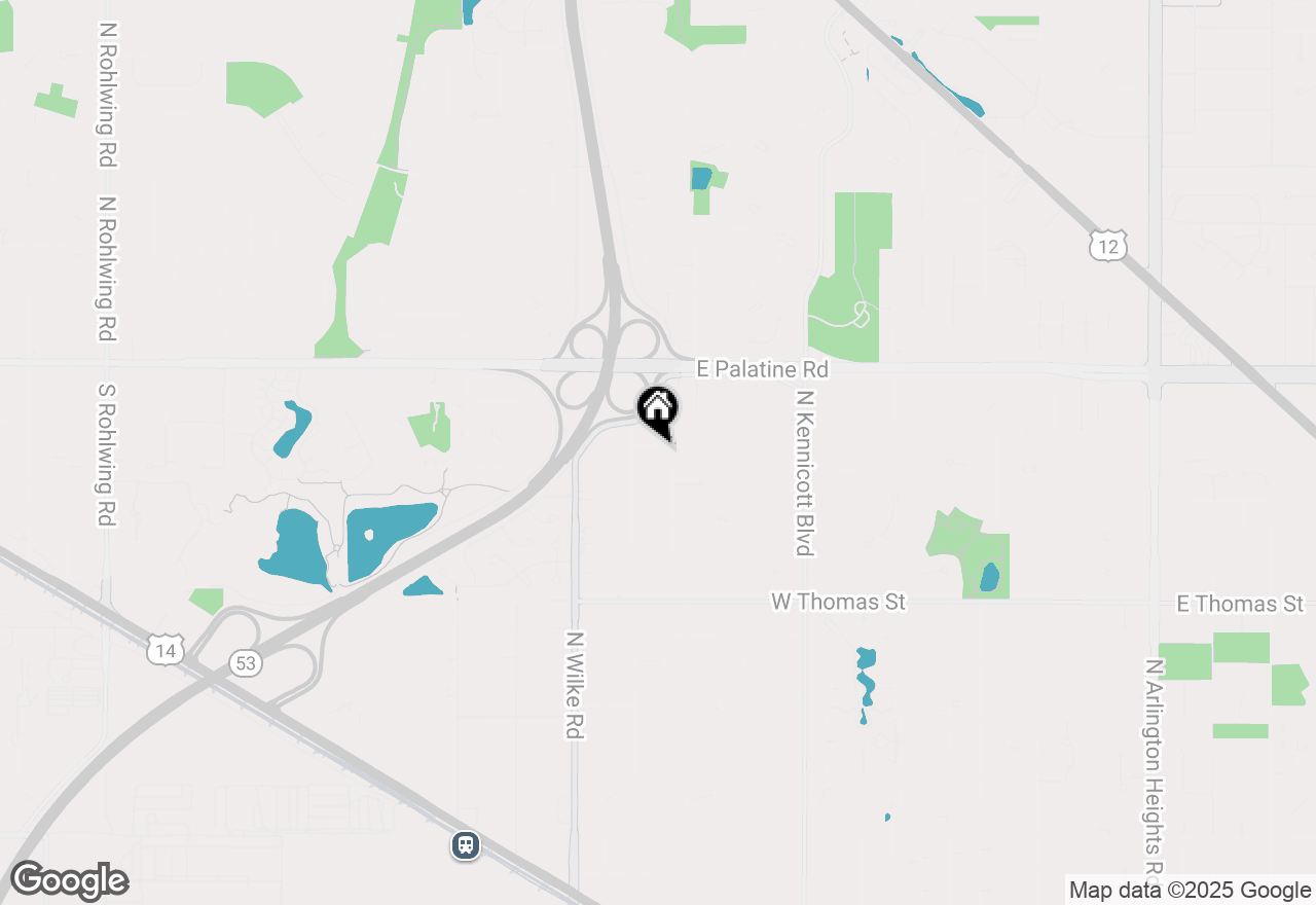 Map of 1507 W Lillian Avenue, Arlington Heights, IL 60004