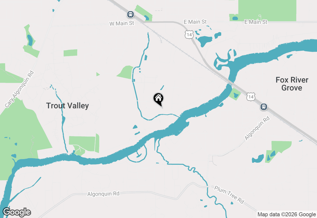 Map of 551 Cary Woods Circle, Cary, IL 60013