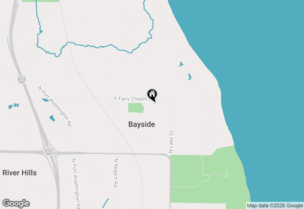 Map of 814 E Manor Cir, Bayside, WI 53217