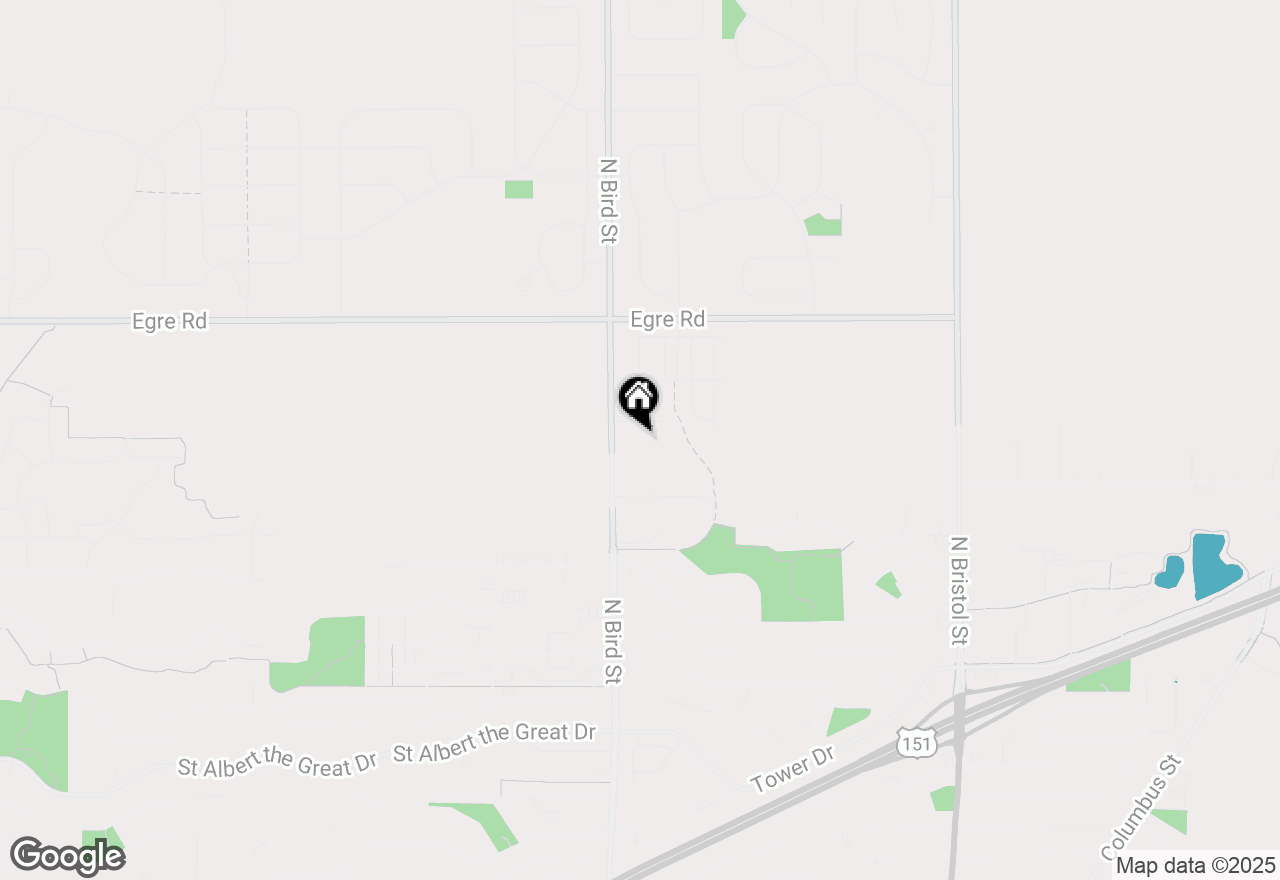 Map of 6532 N Bird Street, Sun Prairie, WI 53590