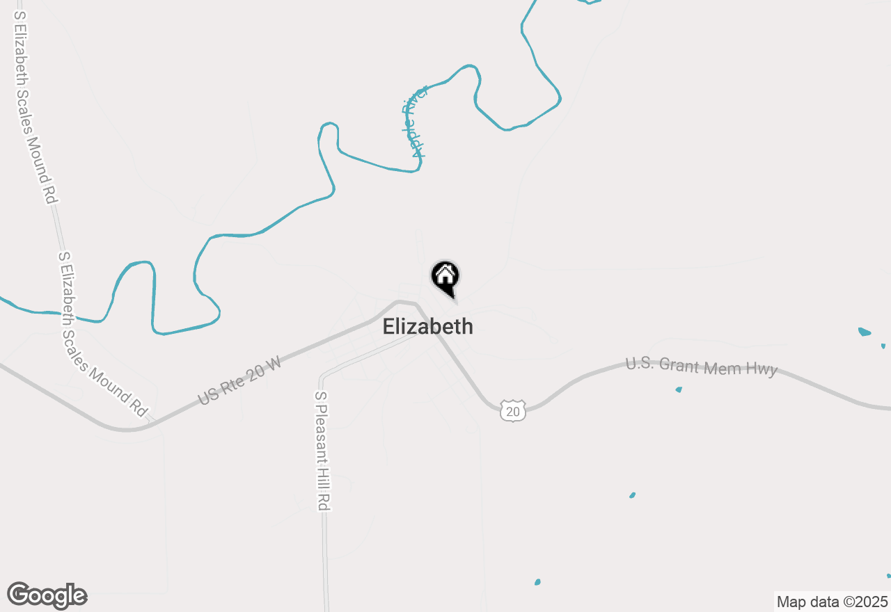 Map of 105 N Washington Street, Elizabeth, IL 61028