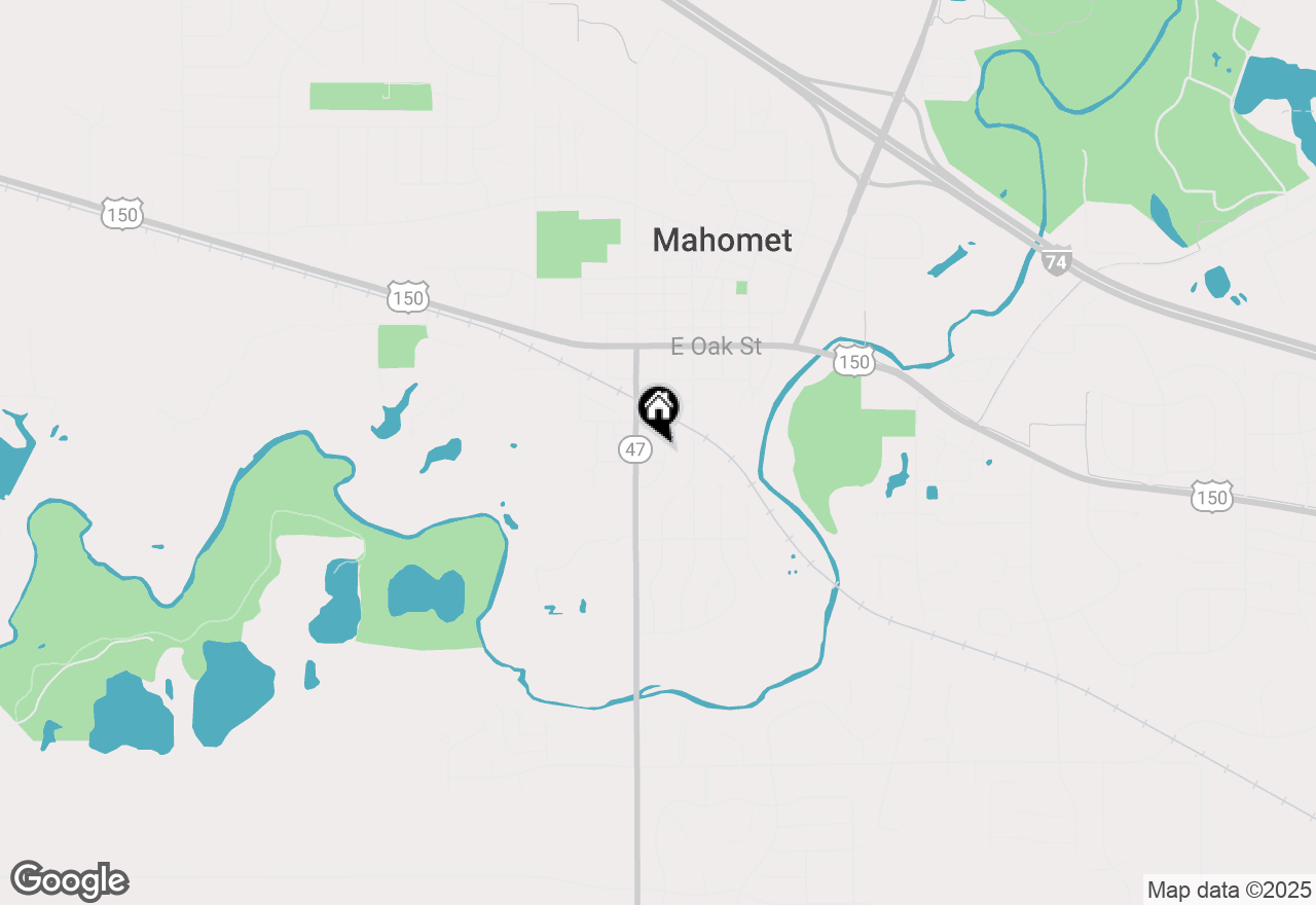 Map of 807 Walnut Street, Mahomet, IL 61853