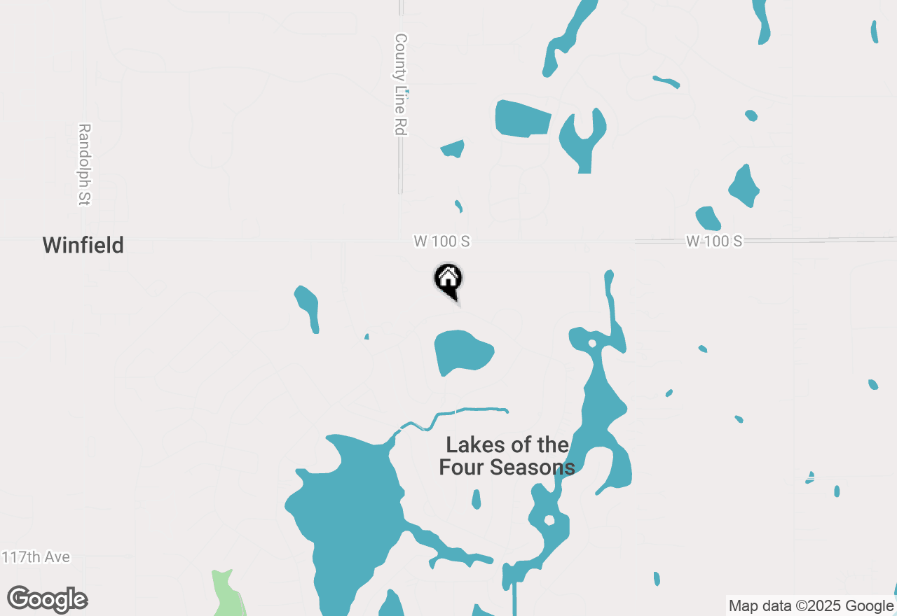 Map of 1150 Sunnyslope Drive, Crown Point, IN 46307