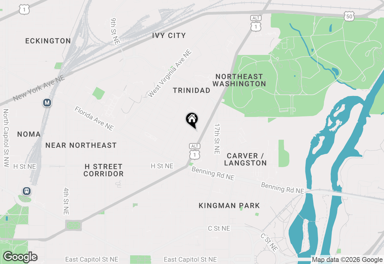 Map of 1431 Holbrook Street Ne, Washington, DC 20002