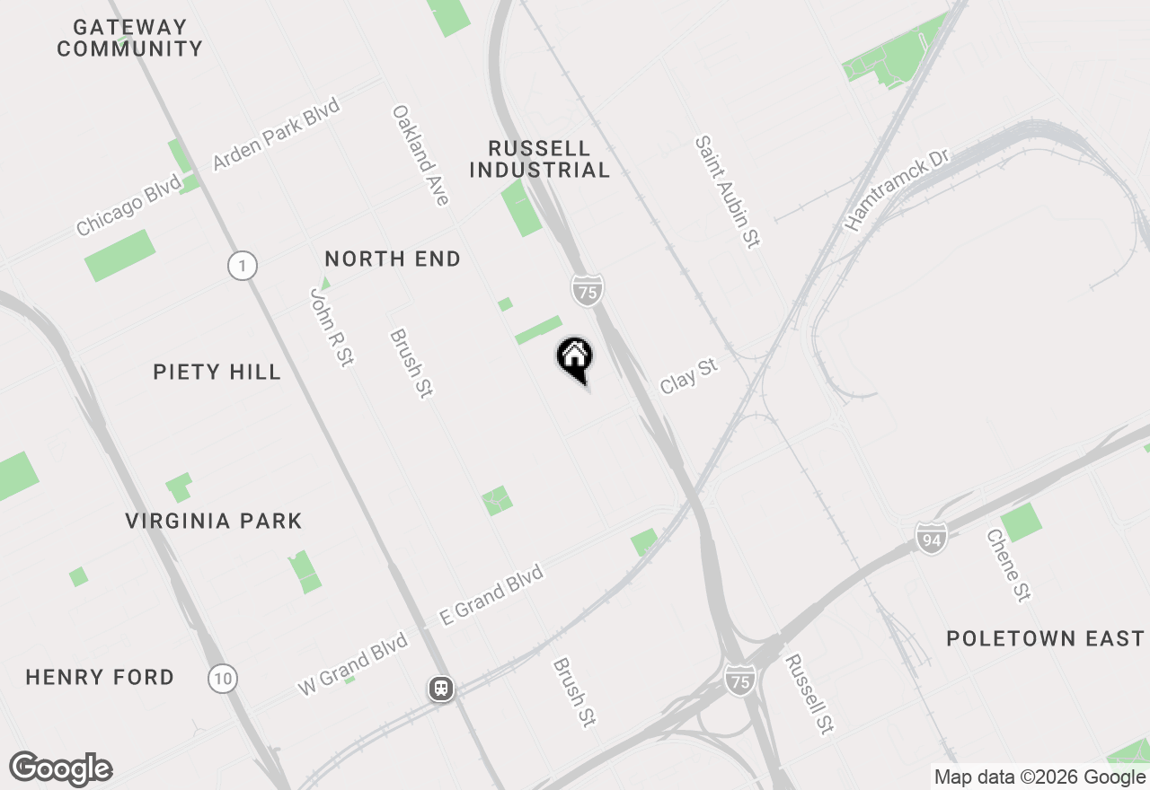 Map of 1000 Marston Street, Detroit, MI 48211