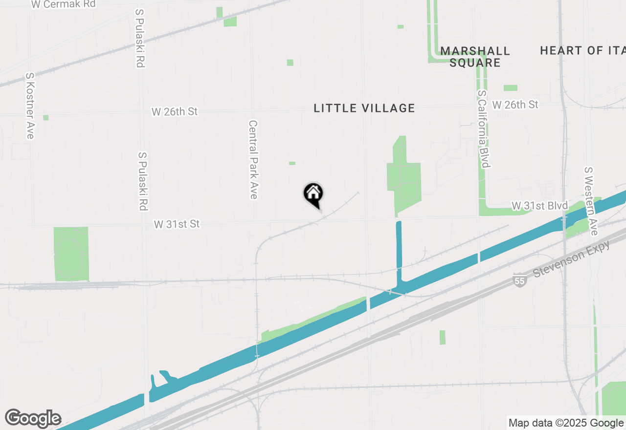 Map of 3049 S Homan Avenue, Chicago, IL 60623