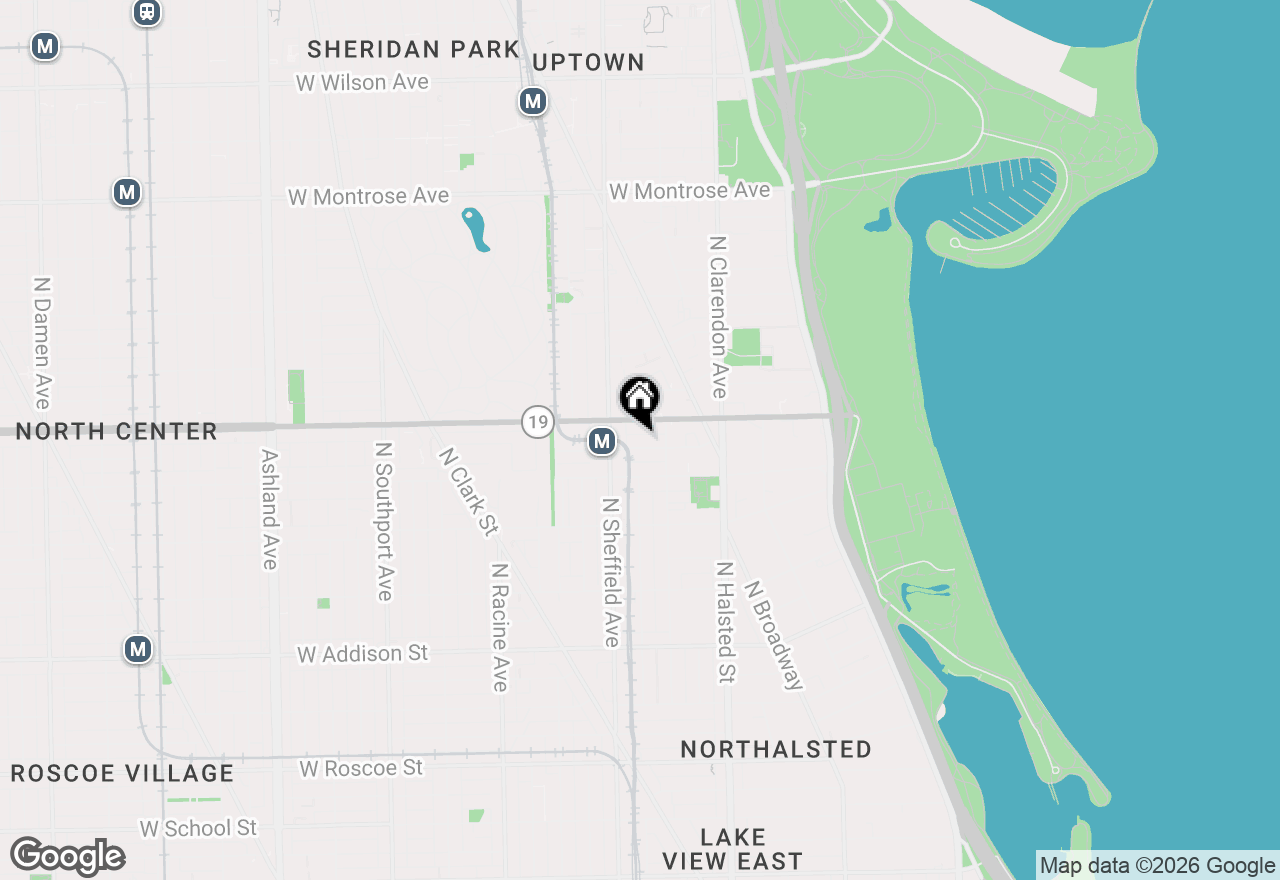 Map of 928 W Dakin Street #3, Chicago, IL 60613