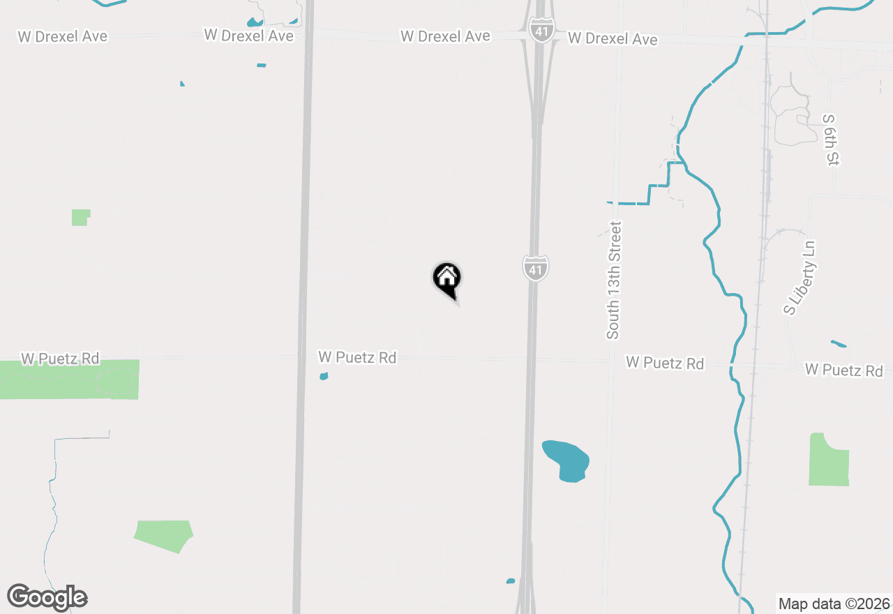Map of 8570 S Whitney Dr, Oak Creek, WI 53154