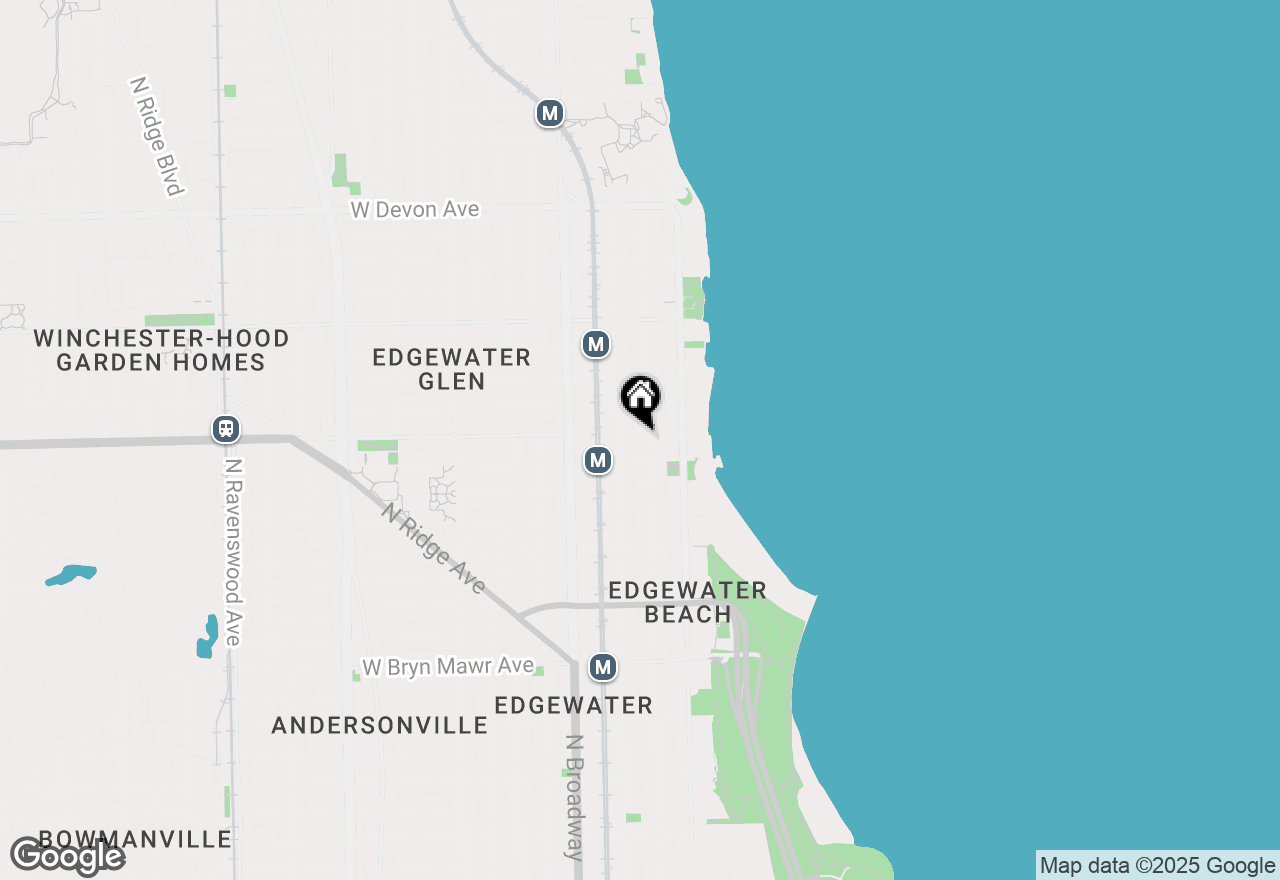 Map of 5958 N Kenmore Avenue #507, Chicago, IL 60660