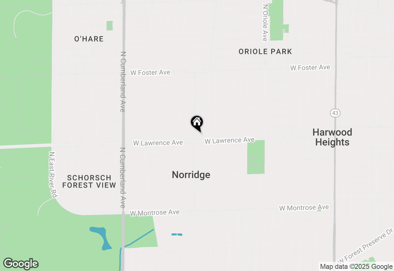 Map of 7953 W Gunnison Street, Norridge, IL 60706