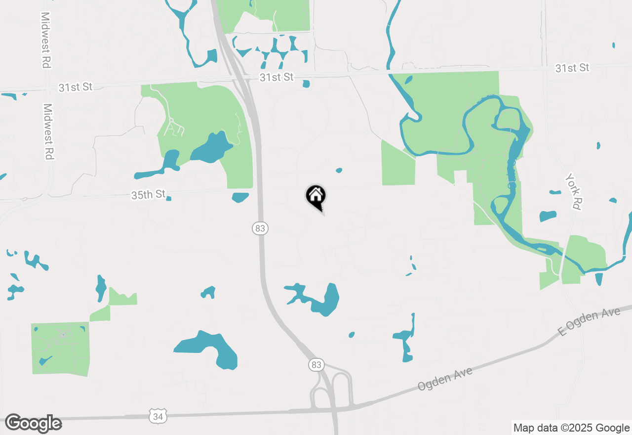 Map of 5 Templeton Drive, Oak Brook, IL 60523