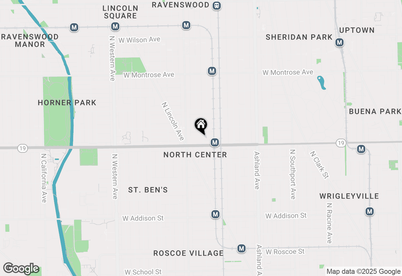 Map of 1907 W Cuyler Avenue, Chicago, IL 60613