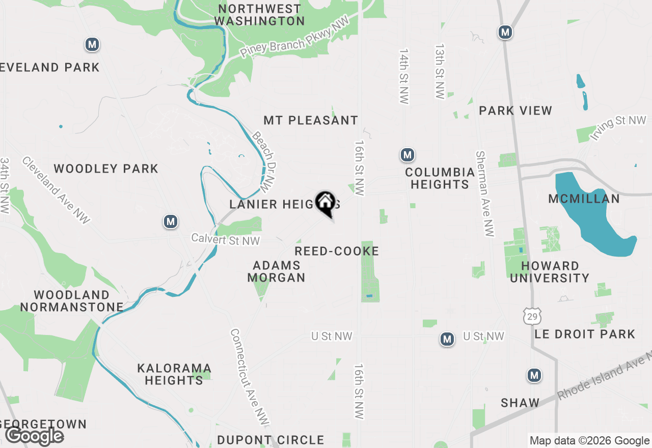 Map of 2550 17th Street Nw #305, Washington, DC 20009