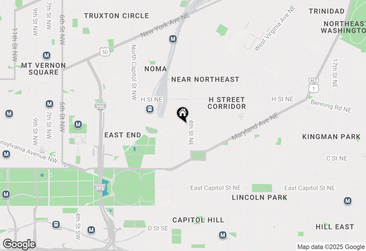 Map of 535 3rd Street Ne, Washington, DC 20002