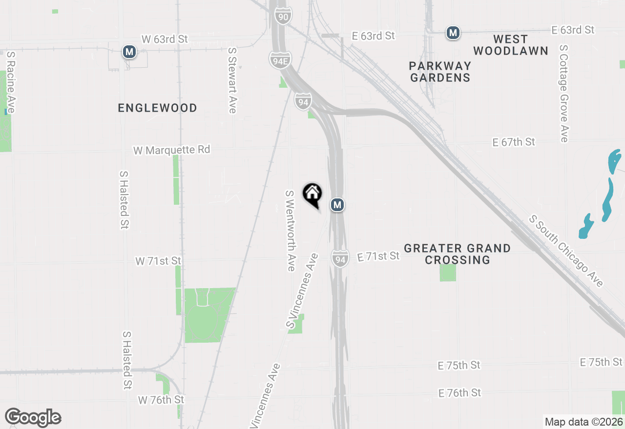 Map of 6927 S Perry Avenue, Chicago, IL 60621