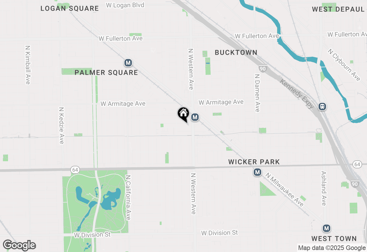 Map of 2434 W Moffat Street #CH, Chicago, IL 60647