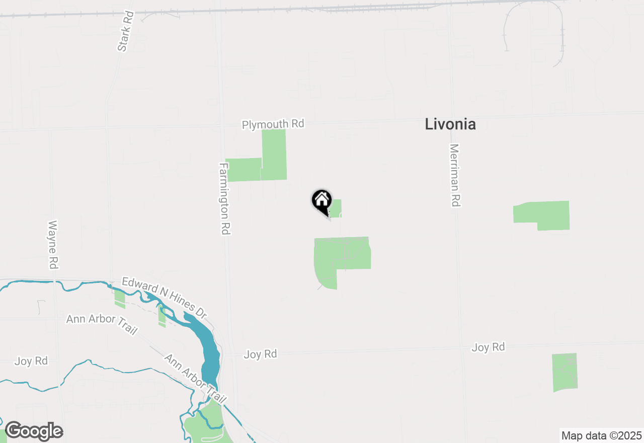 Map of 9623 Fairfield Street, Livonia, MI 48150