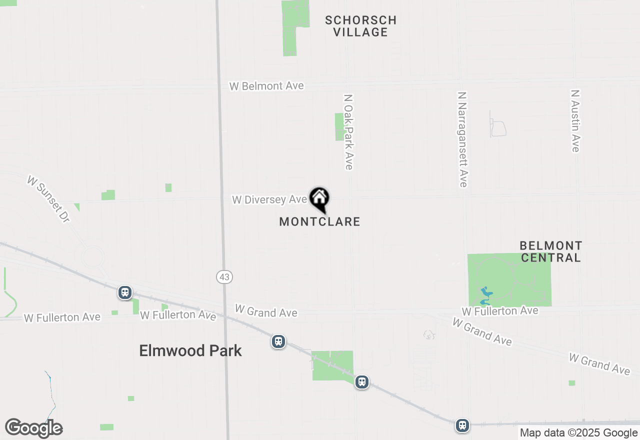 Map of 2714 N New England Avenue, Chicago, IL 60707