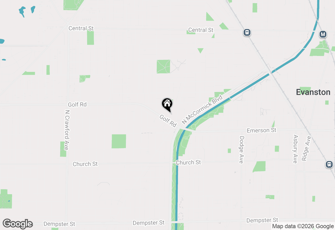 Map of 2008 Bennett Avenue, Evanston, IL 60201