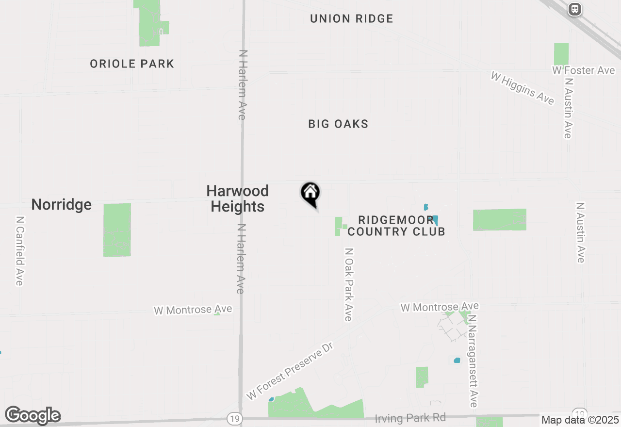Map of 4647 N Newland Avenue, Harwood Heights, IL 60706