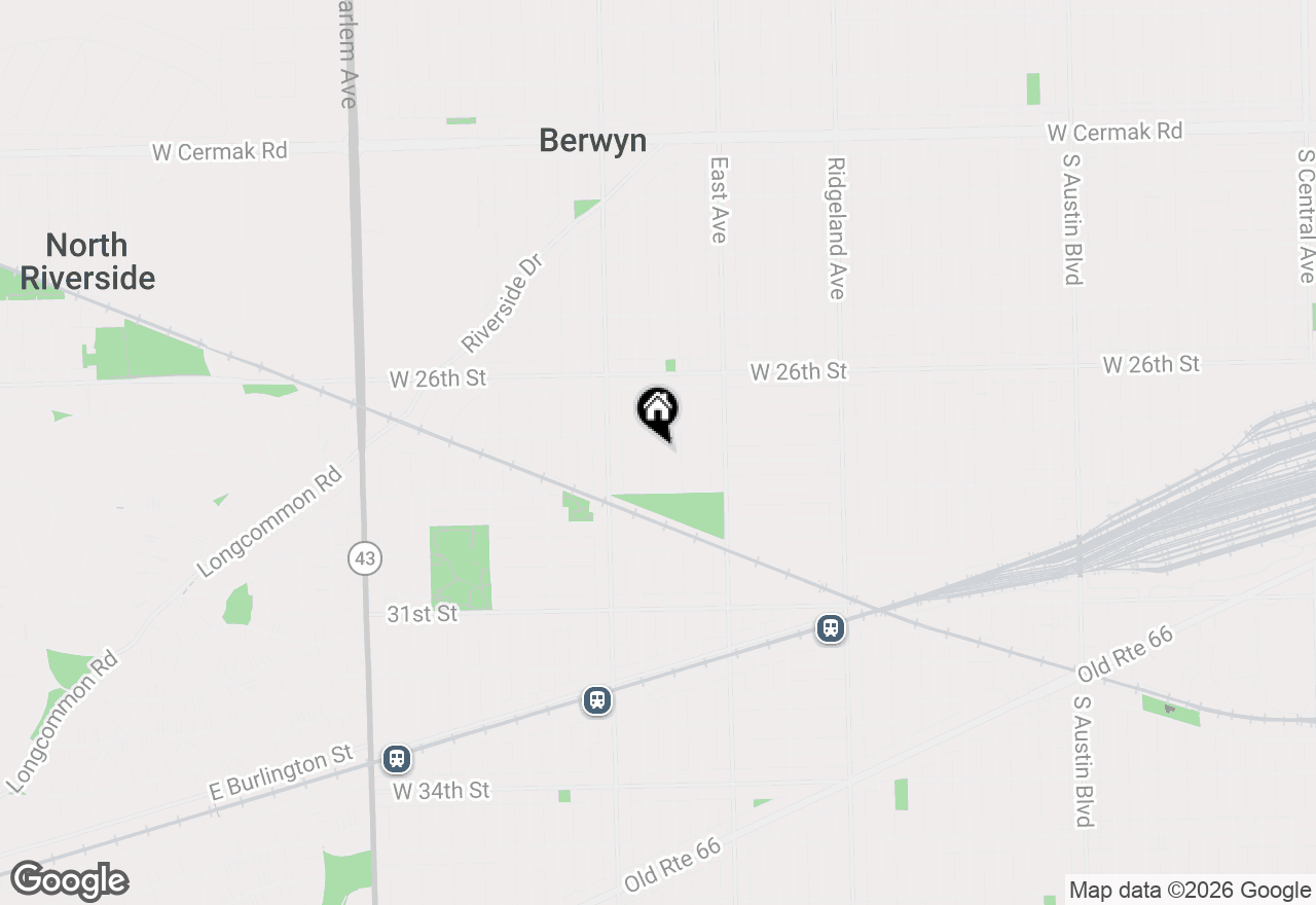 Map of 2714 Wesley Avenue, Berwyn, IL 60402