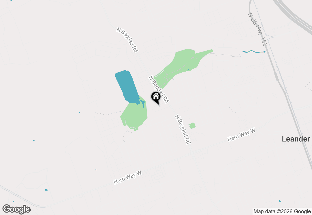 Map of 1416 Hartley Dr, Leander, TX 78641