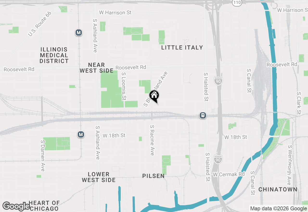 Map of 1150 W 15th Street #302, Chicago, IL 60608