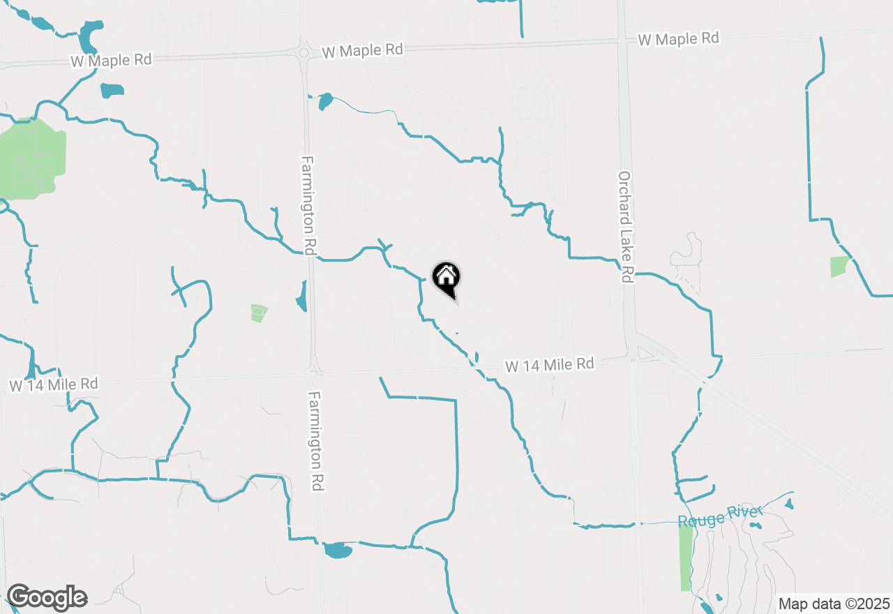 Map of 7308 Creek View Circle, West Bloomfield, MI 48322
