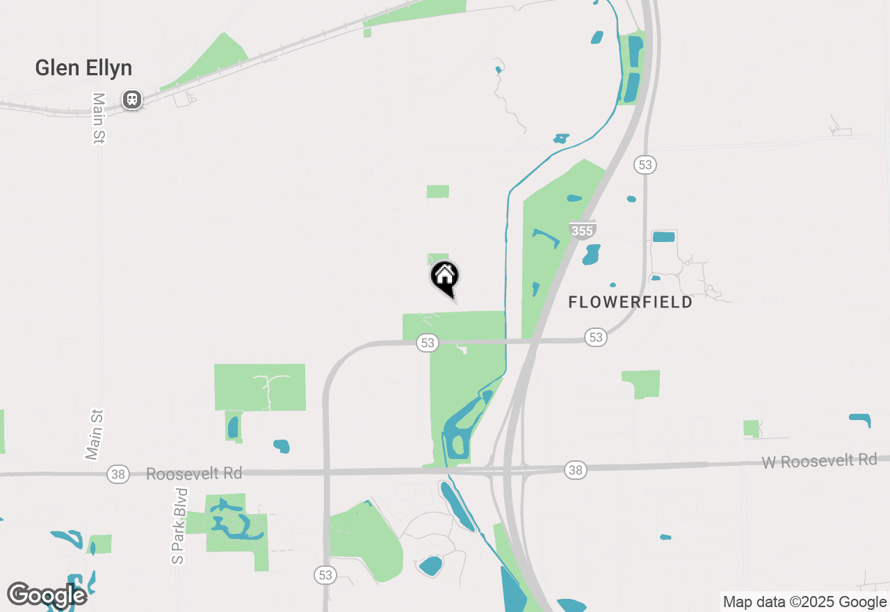 Map of 953 Oxford Road, Glen Ellyn, IL 60137