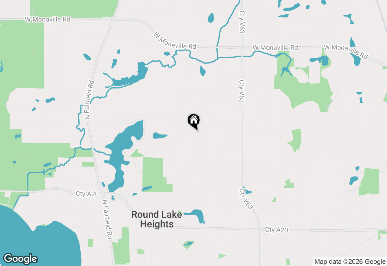 Map of 681 W Huron Hills Trail, Round Lake Heights, IL 60073