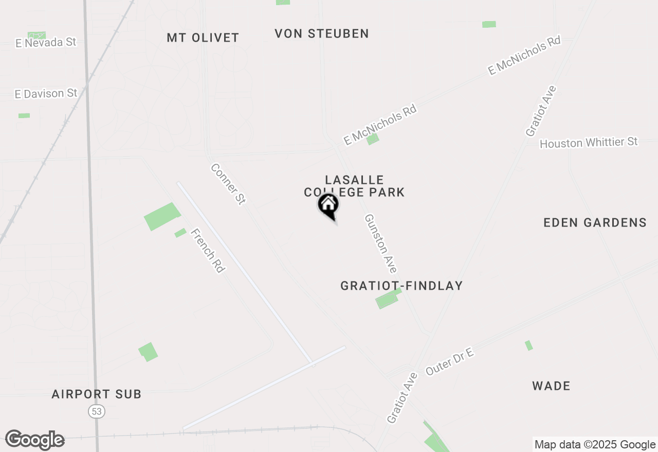 Map of 11409 College Street, Detroit, MI 48205