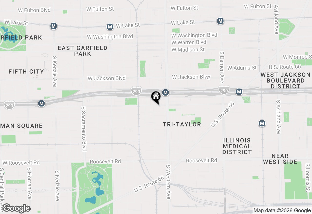 Map of 2451 W Harrison Street #3, Chicago, IL 60612