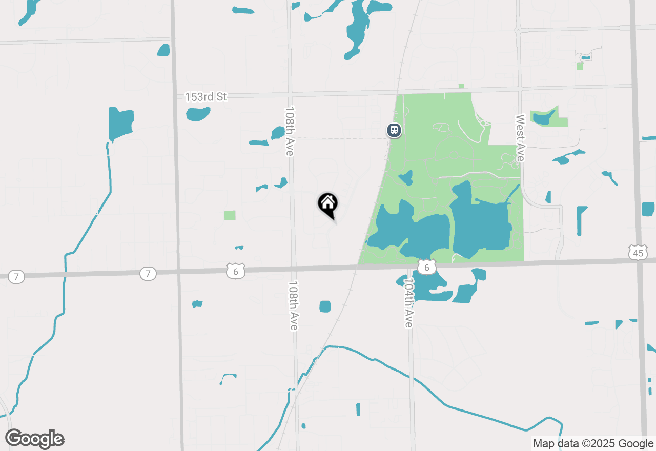 Map of 10649 Gabrielle Lane, Orland Park, IL 60462