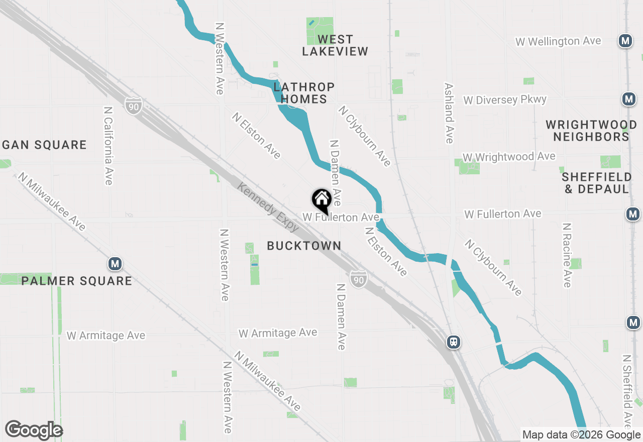 Map of 2366 N Seeley Avenue #1W, Chicago, IL 60647