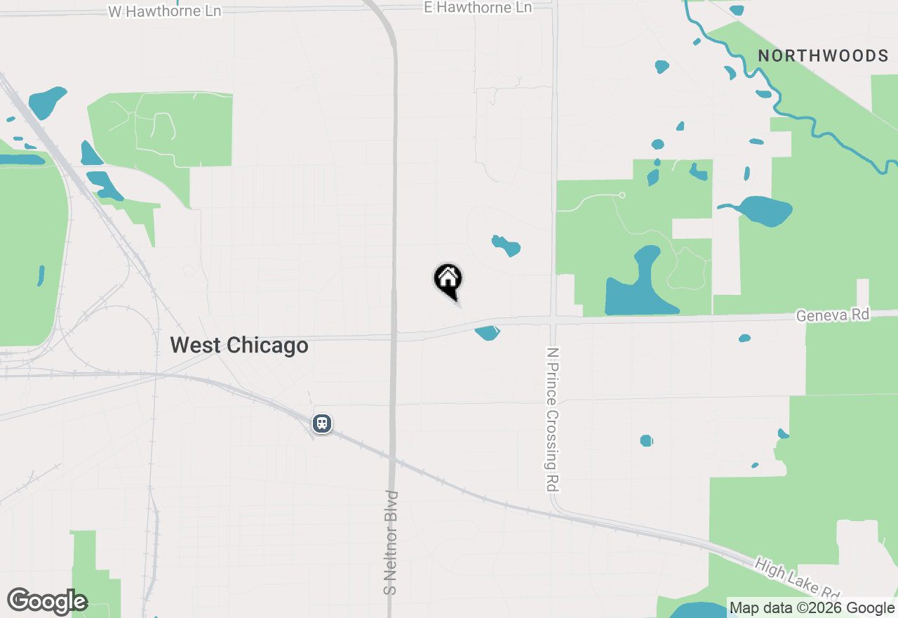 Map of 108 Ridgeland Avenue, West Chicago, IL 60185