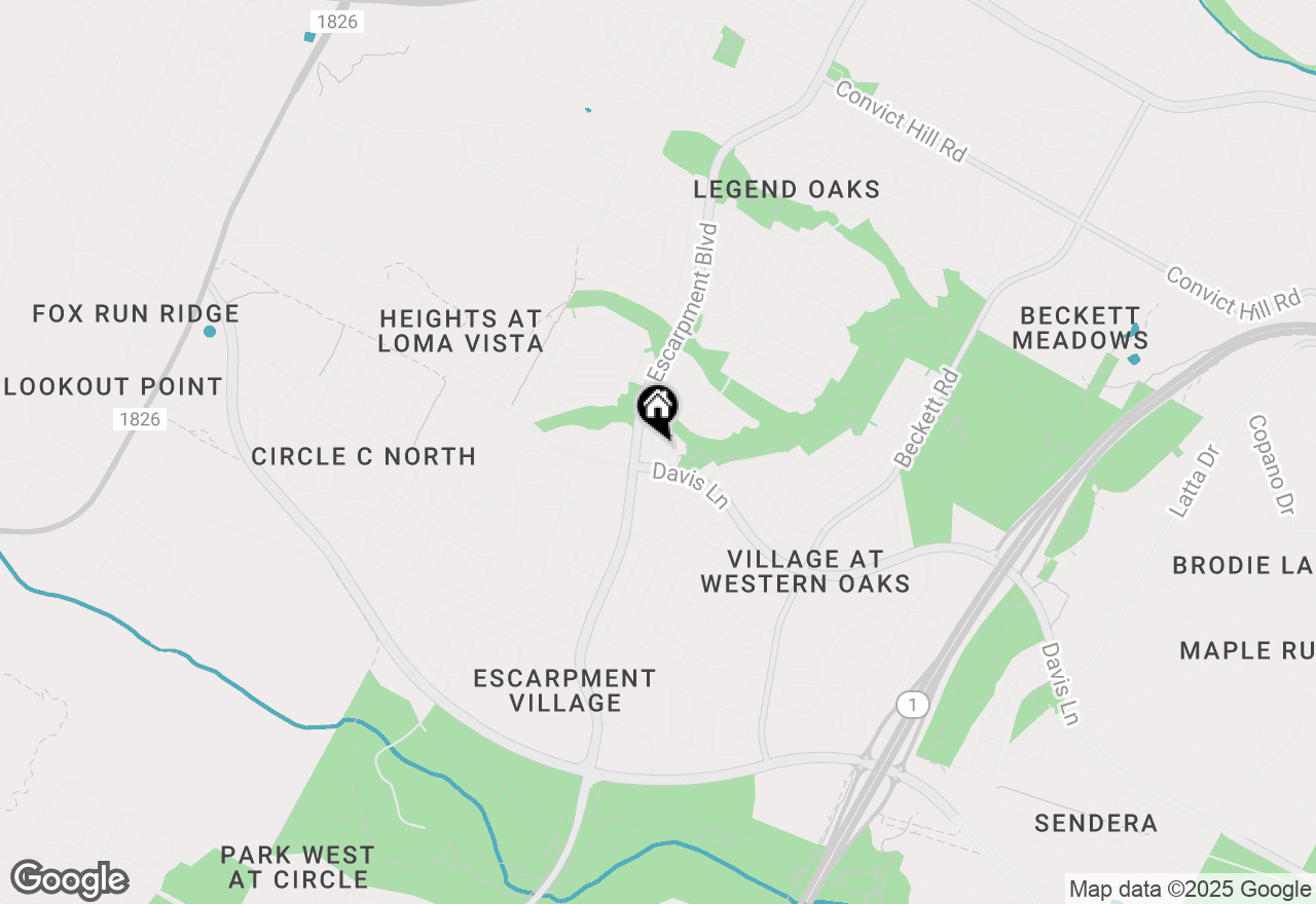 Map of 8701 Escarpment Blvd #74, Austin, TX 78749