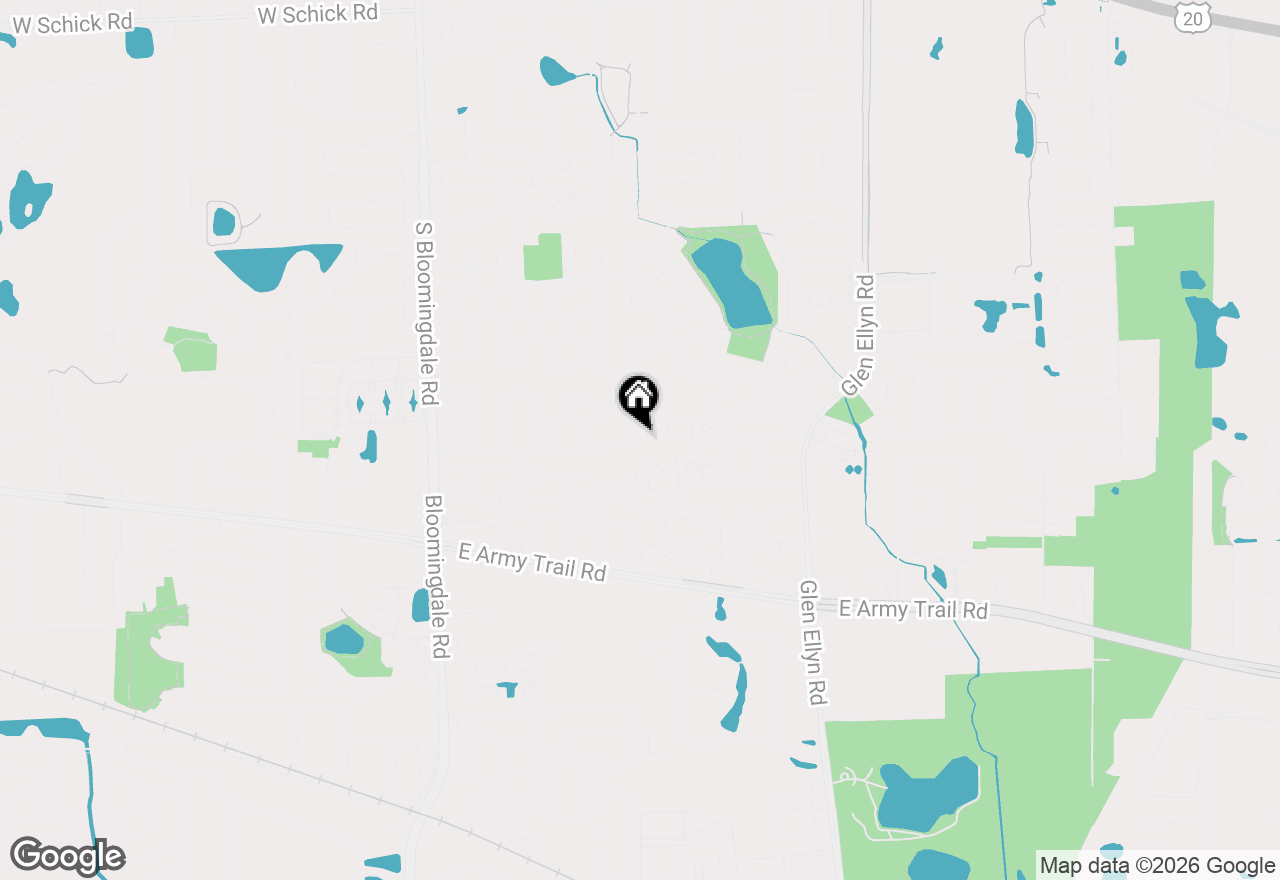 Map of 162 Greenfield Drive, Bloomingdale, IL 60108