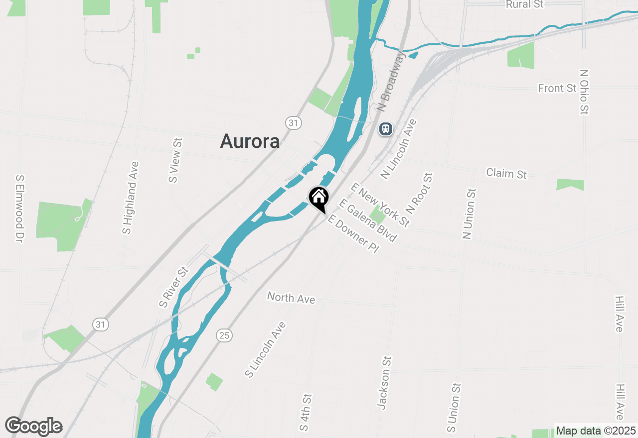 Map of 60 S Broadway Avenue, Aurora, IL 60505