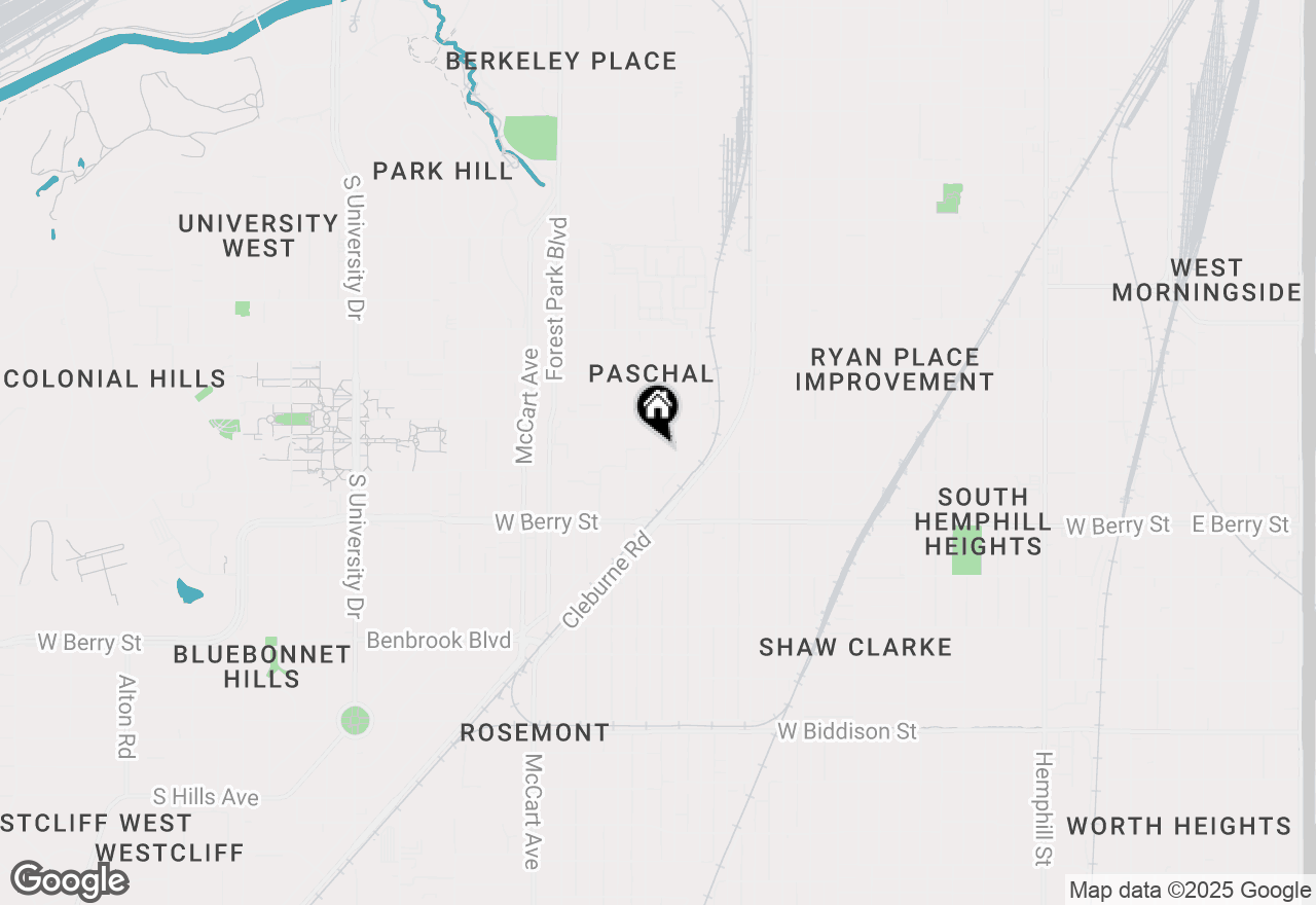 Map of 2929 Gordon Avenue, Fort Worth, TX 76110