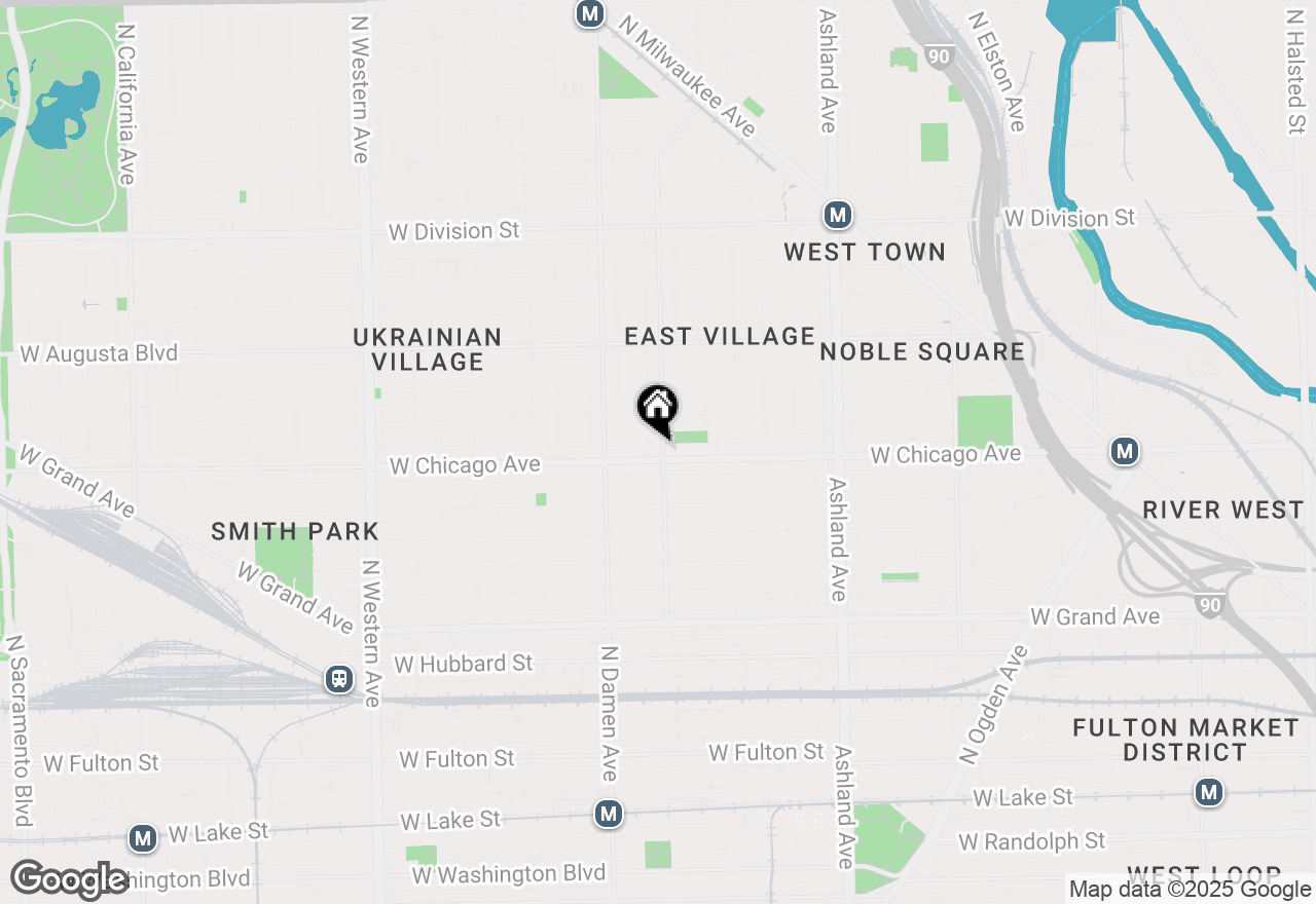 Map of 810 N Wolcott Avenue #3A, Chicago, IL 60622