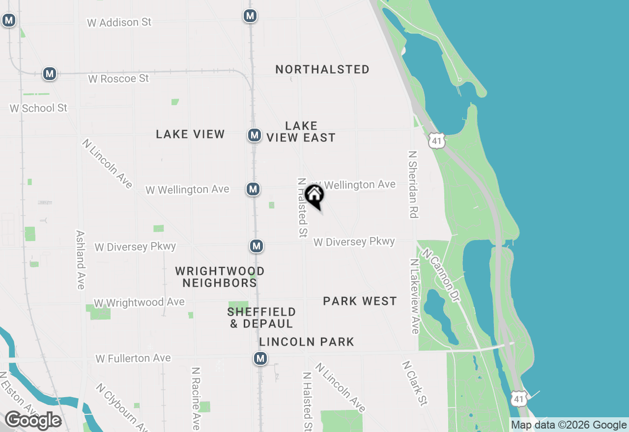 Map of 2856 N Burling Street #3, Chicago, IL 60657