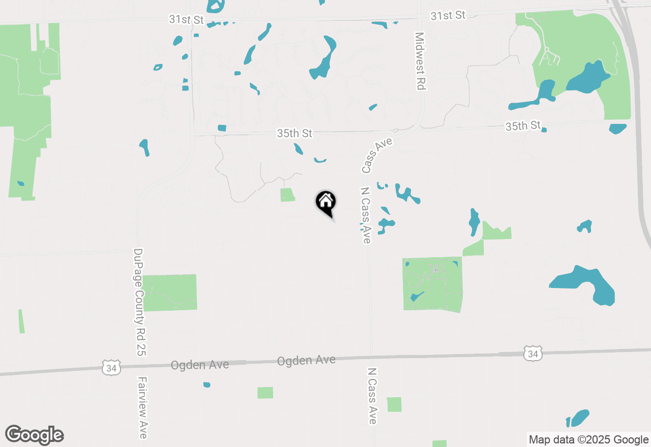 Map of 934 White Birch Lane, Westmont, IL 60559